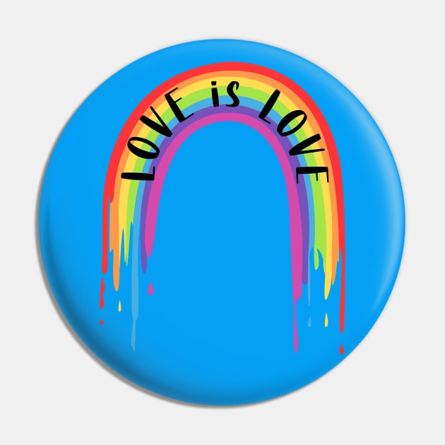 Love is Love Rainbow Pin by mynaito