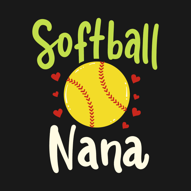 Softball Grandma Grandmother by KAWAIITEE