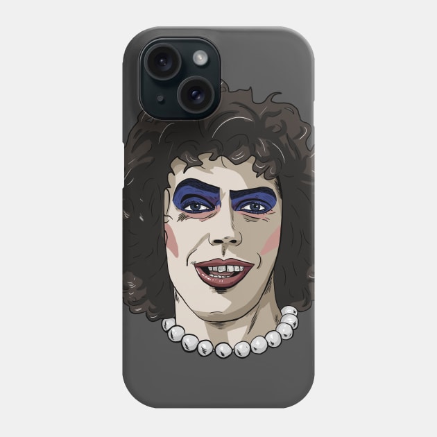 Dr. Frank-N-Furter from the The Rocky Horror Picture Show Phone Case by Black Snow Comics