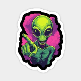 Cosmic Command: The Pointing Alien Magnet