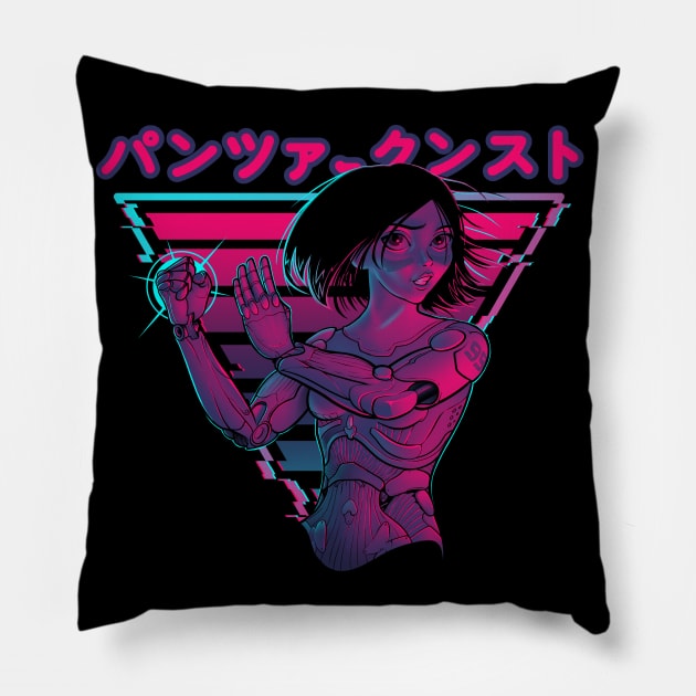 Panzer Kunst Cyborg Martial Arts Neon Shirt w/ Kanji Pillow by kgullholmen