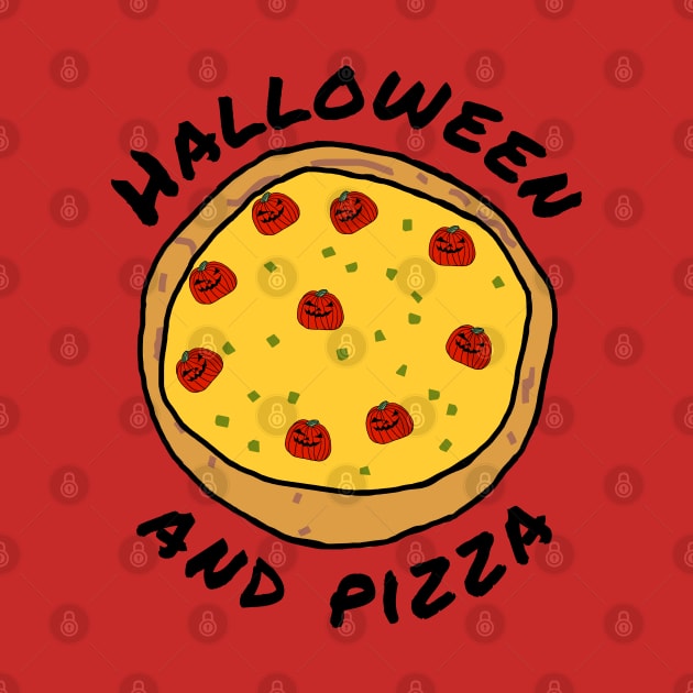 Halloween and Pizza Horror Food by ellenhenryart