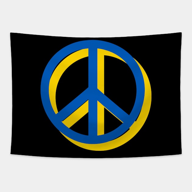 Ukraine Support Peace Tapestry by The Cheeky Puppy