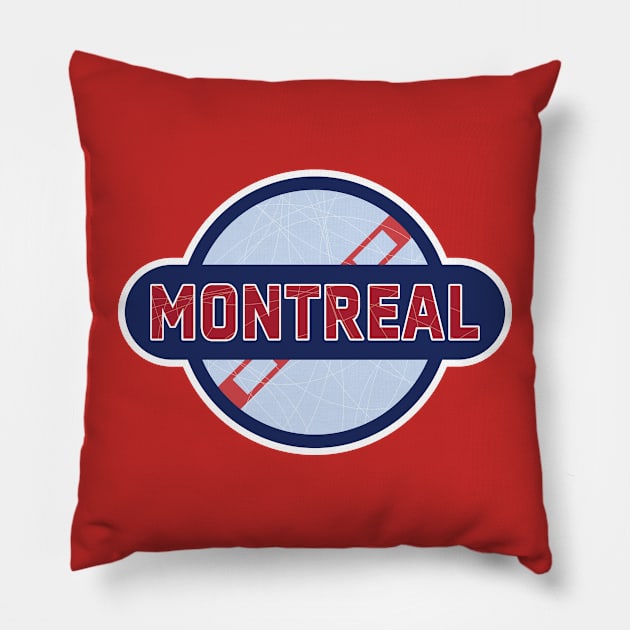 Montreal Canadiens Hockey Pillow by Fourteen21 Designs