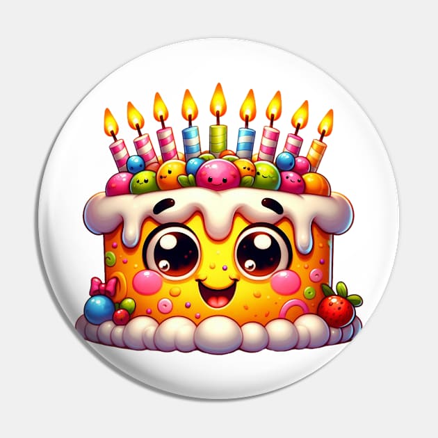 Cute Birthday Cake Pin by Dmytro