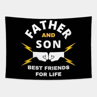 Father and son best friends for life Tapestry