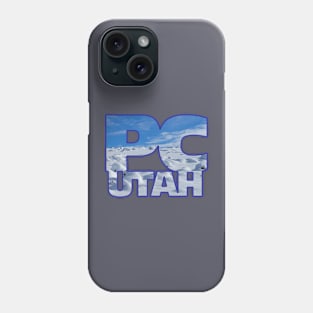 Park City Utah Snow and Sky Photo Text Phone Case