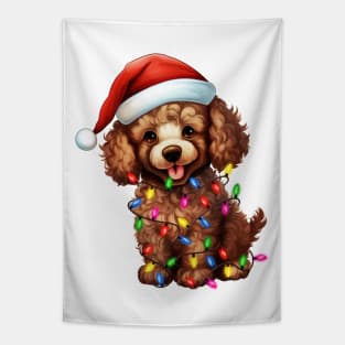 Christmas Poodle Tapestry