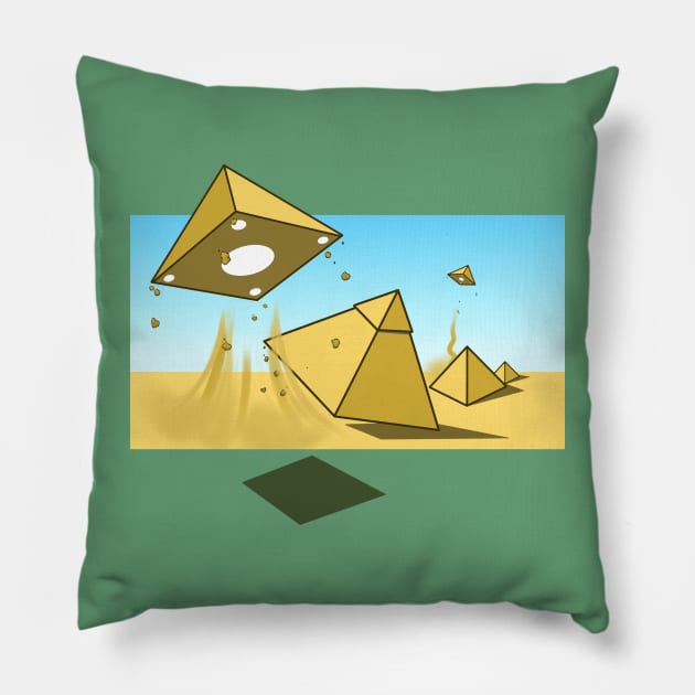 Pyramid UFO Pillow by Epyonator