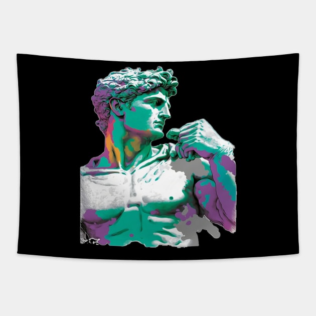 Statue of David Tapestry by AI INKER