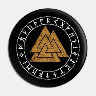 Valknut Shirt Odin's Knot Scandinavian Nordic Symbol Pin