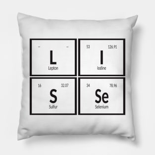 Lisse Table of Elements Pillow