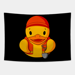 Road Construction Rubber Duck Tapestry