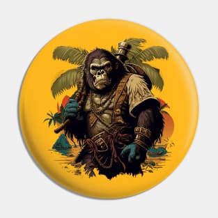 gorilla pirate Pin