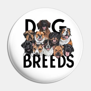 Dog Breeds Lover Pin