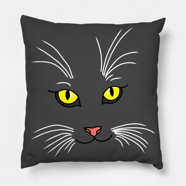 Whiskers Pillow by Aeriskate