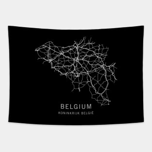 Belgium Road Map Tapestry