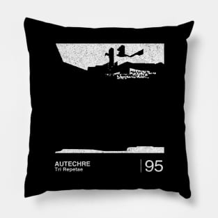 Autechre / Minimalist Graphic Artwork Design Pillow