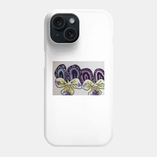 Abstract Purple Viola Watercolor Painting Phone Case