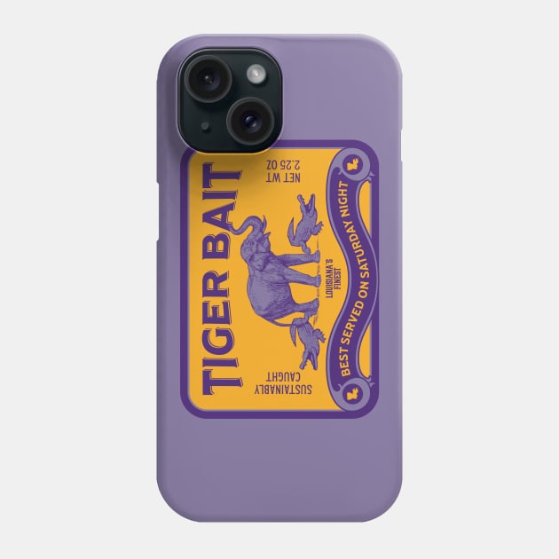 Vintage Bait Purple and Gold Sardine Tin Phone Case by SLAG_Creative