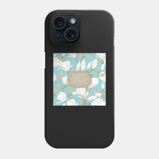 Be strong and courageous, Bible Verse, Joshua 1:9 Phone Case