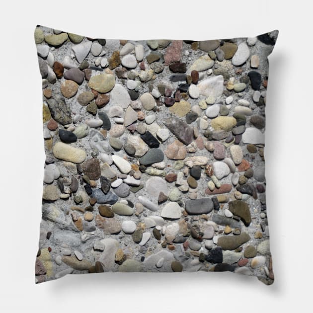 Stones, stone, pebbles, rocks, shingle, nature Pillow by rh_naturestyles