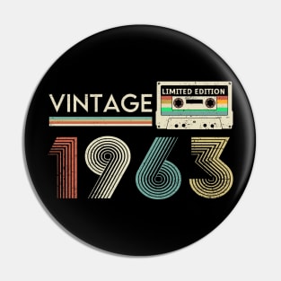 Vintage 1963 Limited Cassette Pin