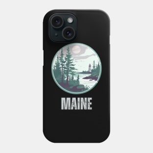 Maine State USA Phone Case