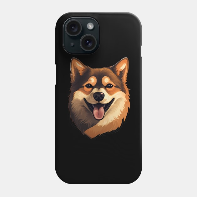 Cartoon Shiba Inu Dog - Cute Shiba Inu Phone Case by fromherotozero