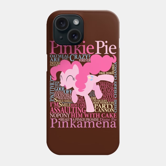 Many Words of Pinkie Pie Phone Case by ColeDonnerstag