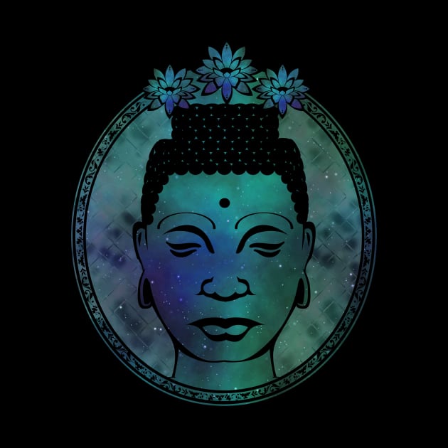 Gautama Buddha Portrait Galaxy by MellowGroove