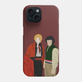 Enjolras and Grantaire dying holding hands Phone Case