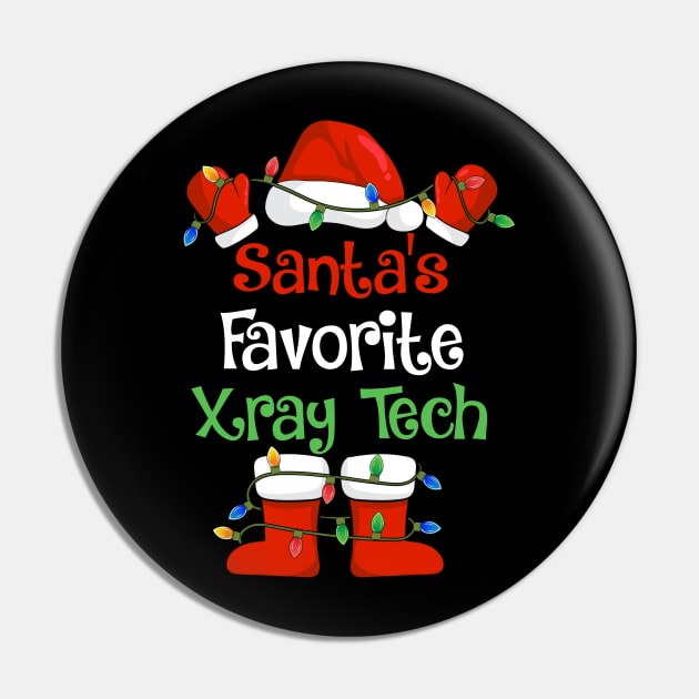 Santa's Favorite Xray Tech Funny Christmas Pajamas Pin by cloverbozic2259lda