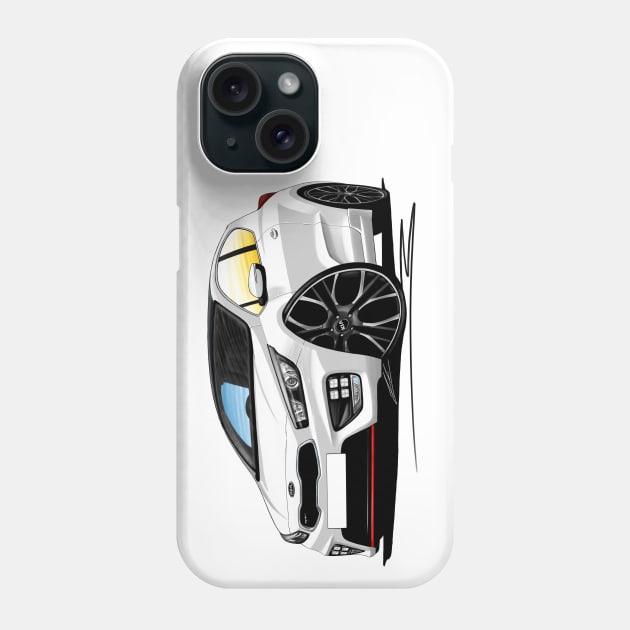 Kia Pro Ceed GT White Phone Case by y30man5