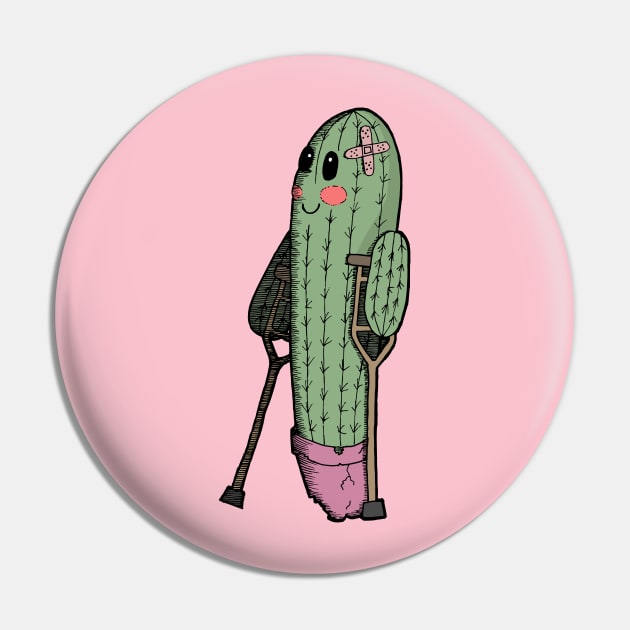 Cute girl injured cactus colored Pin by PrintablesPassions