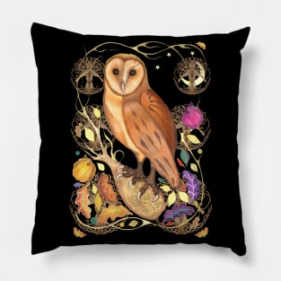 Harvest Moon Barn Owl Pillow