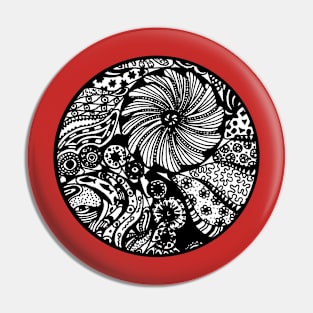 Circle 3 Coral Reef Aussie Tangle (see Description re Colour Options) Pin