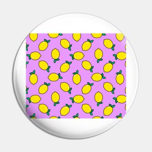 Lemon Pattern Pin