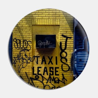 Yellow Graffiti Tag Long Island City Queens NYC Pin