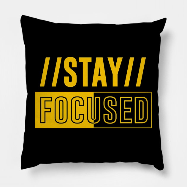 Stay Focused Pillow by ArtisticParadigms