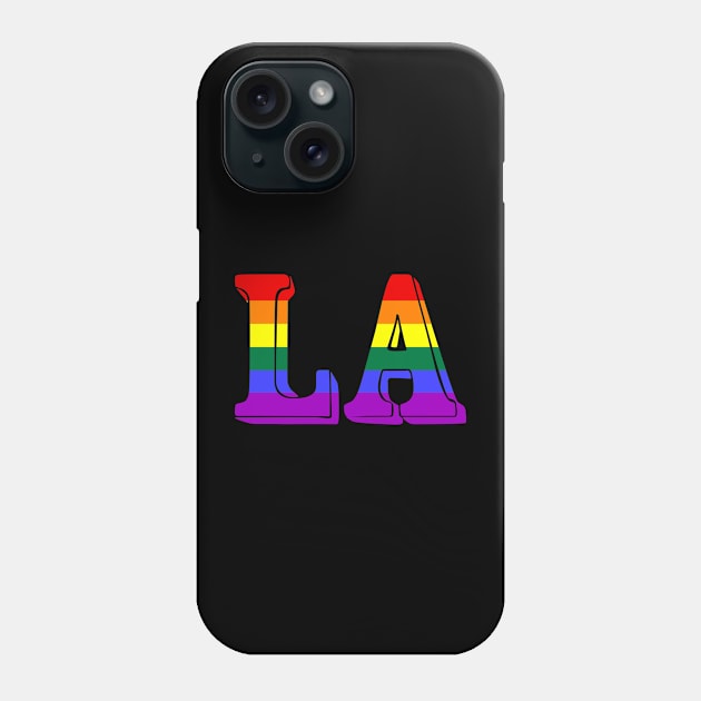 LA Pride Flag LGBTQ Parade Phone Case by Scar