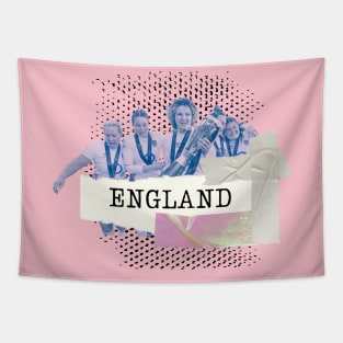 England Women Rugby Minimalist Six Nations Tapestry