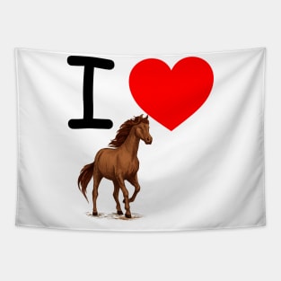 I Heart Horse Tapestry