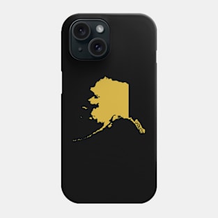 Alaska state map Phone Case