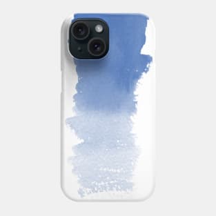 Blue Bold and Runny Brush Stroke Phone Case