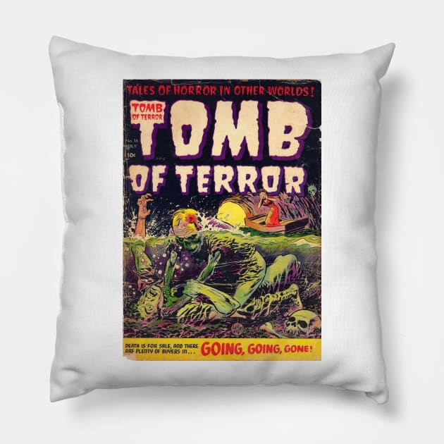 Tomb of terror Pillow by CynHutto