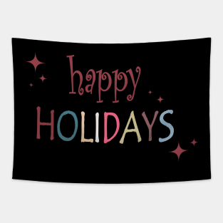 Happy Holidays Tapestry