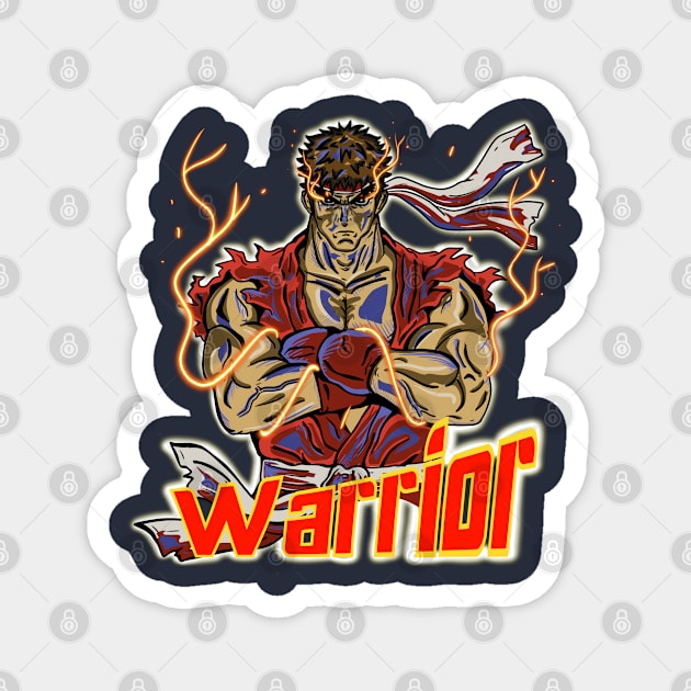 Super Power Warrior Magnet by RiyanRizqi