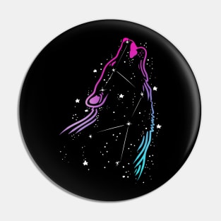 Wolf Constellation Pin