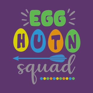 Egg Hunt Squad Kids Easter Egg Hunt T-Shirt